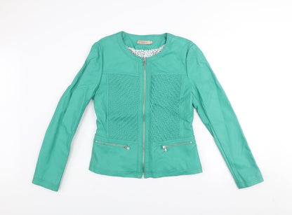 Womens UK Size L Escandelle Paris Green Basic Jacket