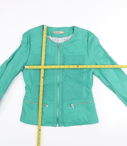 Womens UK Size L Escandelle Paris Green Basic Jacket