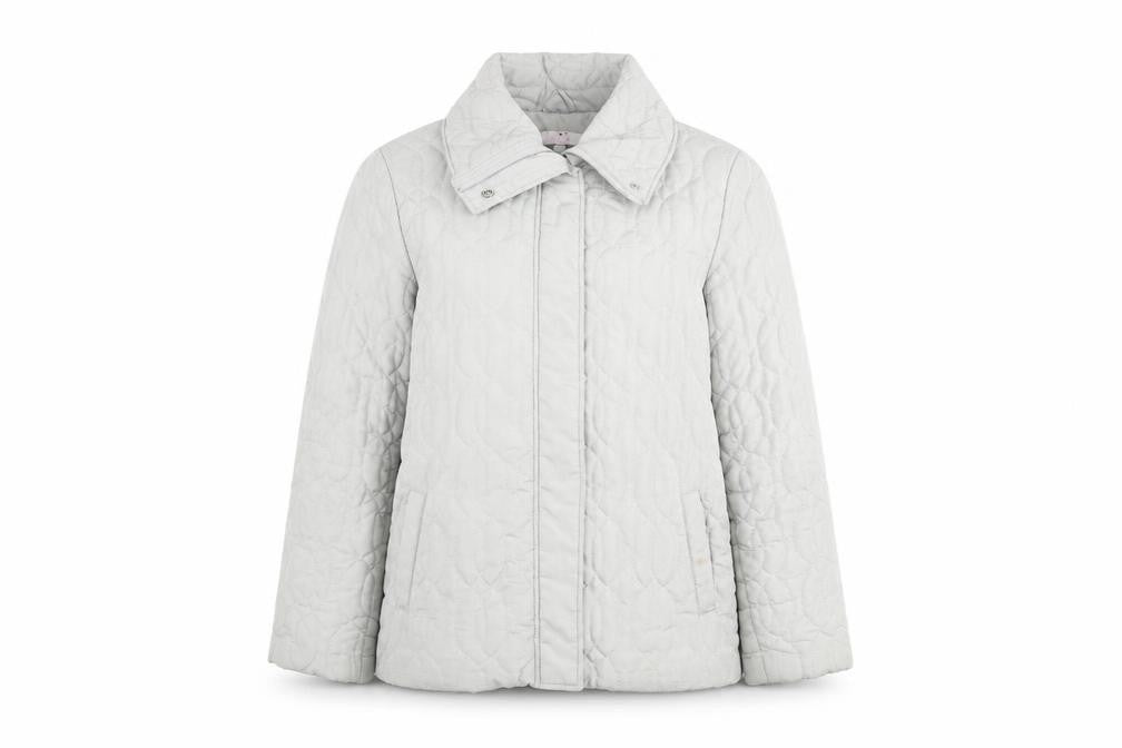 Womens UK Size 12 Julipa Grey Quilted Coat