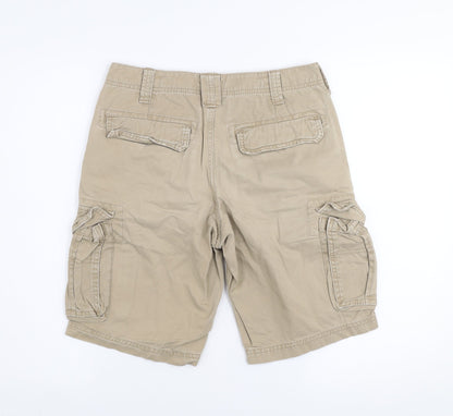 Gap Mens Beige Cargo Shorts Size 28 Regular Cotton Canvas