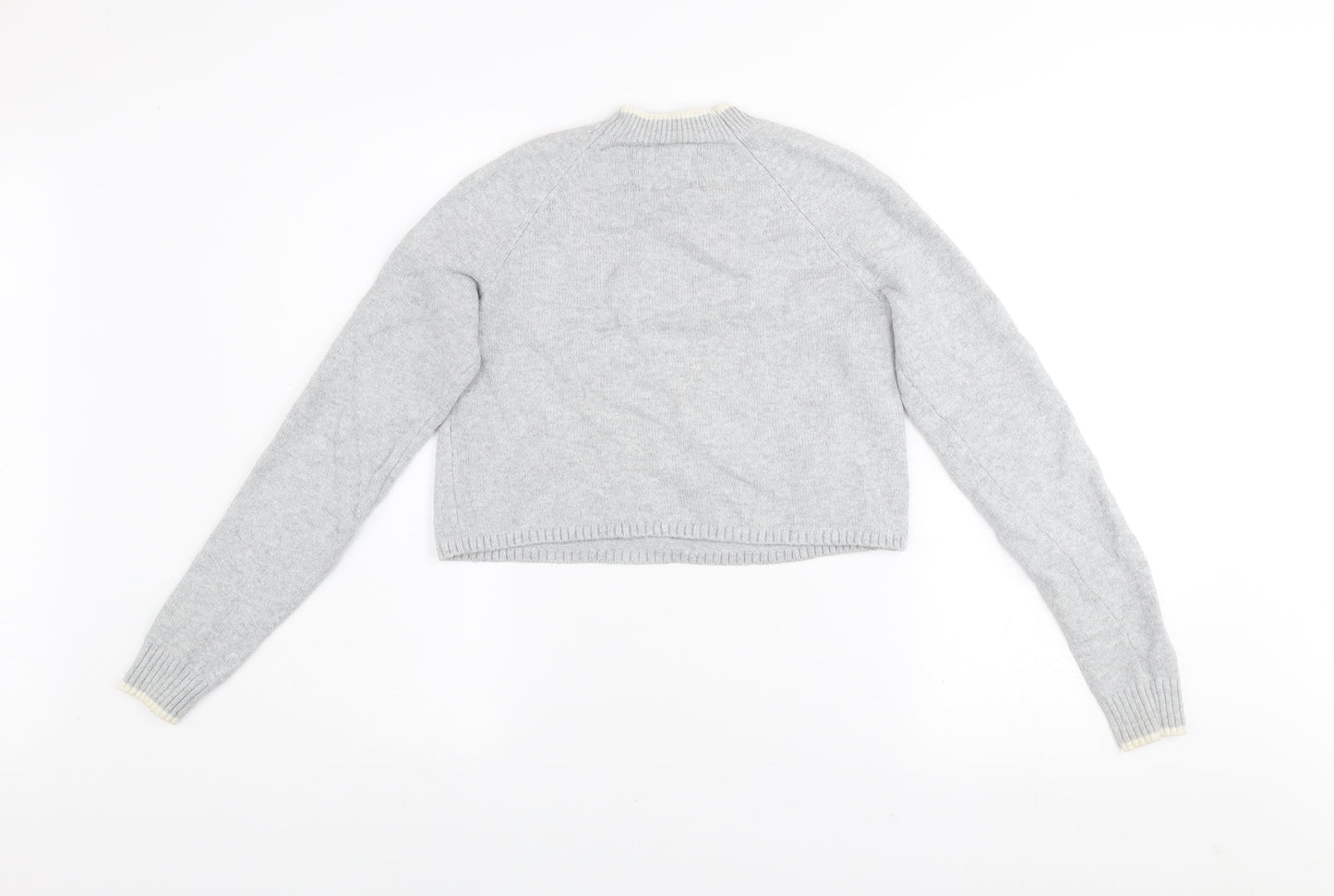 Womens UK Size XS Hollister Grey Pullover Jumper