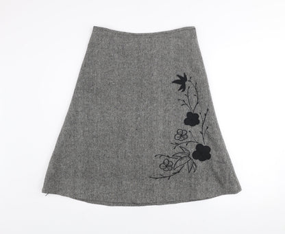 Womens UK Size 8 St. Bernard for Dunnes Stores A-Line Tweed Skirt