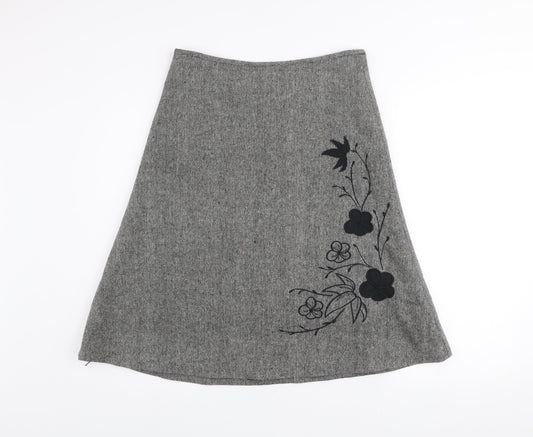Womens UK Size 8 St. Bernard for Dunnes Stores A-Line Tweed Skirt