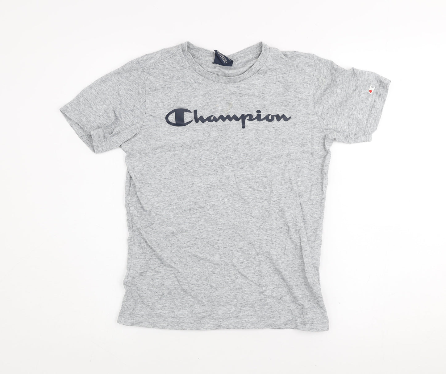 Boys UK Size 11-12 Years Champion Grey Basic T-Shirt