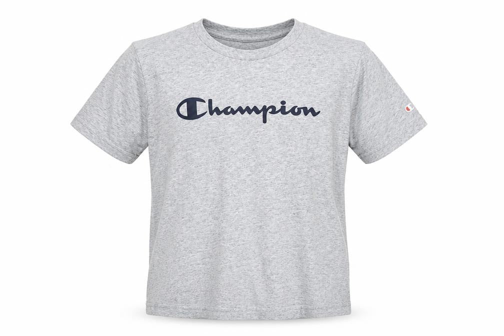 Boys UK Size 11-12 Years Champion Grey Basic T-Shirt
