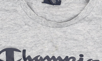 Boys UK Size 11-12 Years Champion Grey Basic T-Shirt