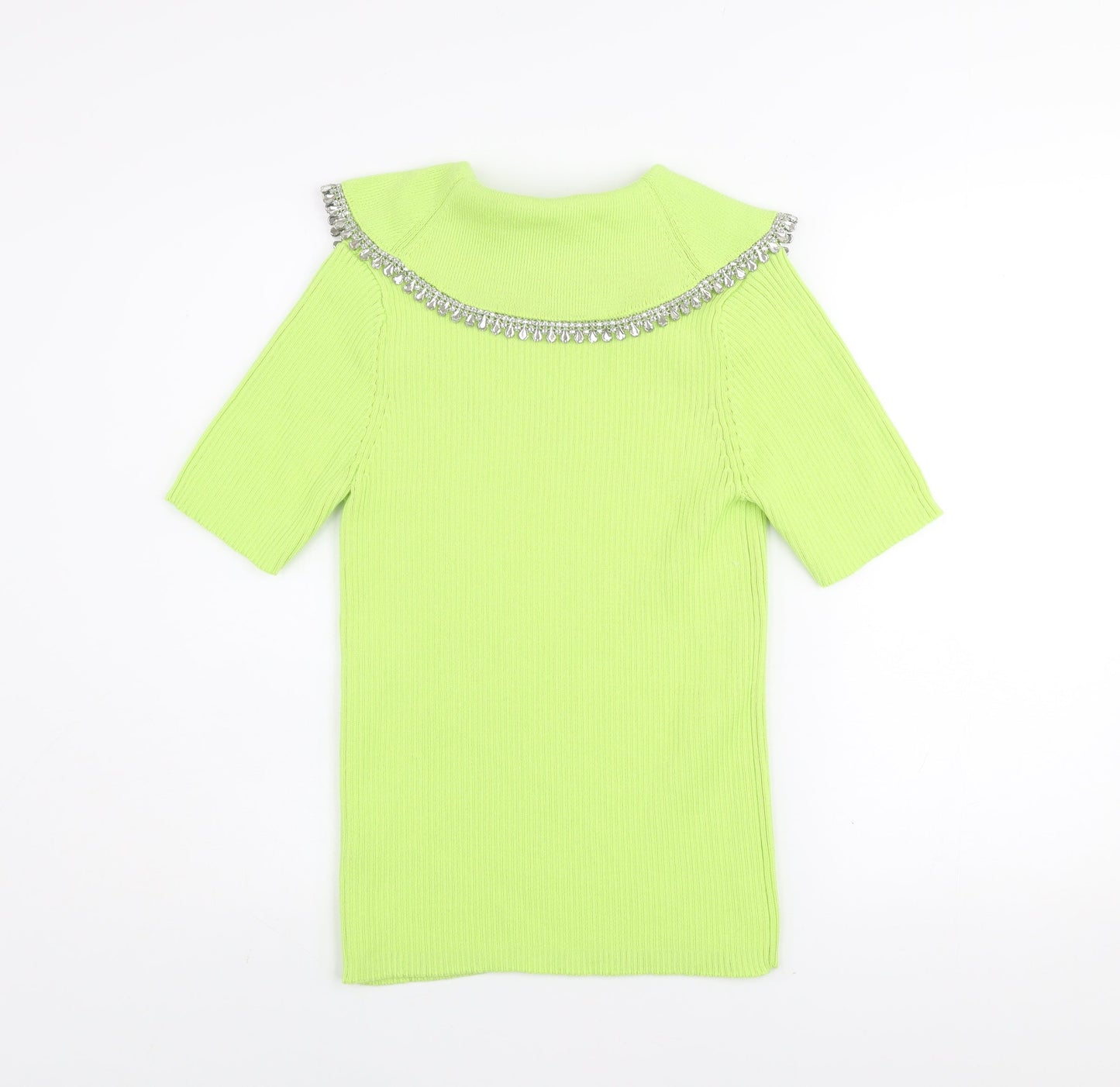 Womens UK Size 12 Savida Green Jersey T-Shirt