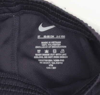 Nike Boys Black Athletic Mesh Shorts 2-3 Years Lightweight Sportswear