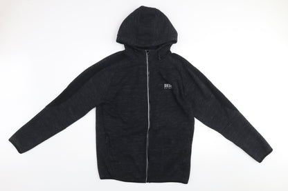 Diesel Spirit Men's Black Large Full Zip Hooded Track Jacket