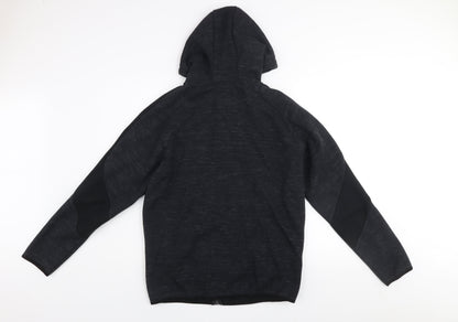 Diesel Spirit Men's Black Large Full Zip Hooded Track Jacket