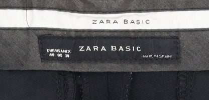 Zara Basic Men's Black Slim Fit Dress Pants Size 40