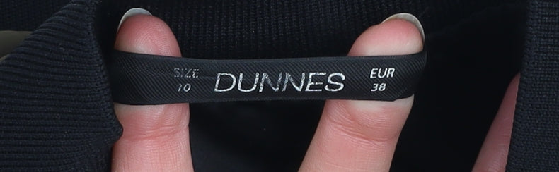 Dunnes Women’s Green Bomber Jacket Size 10 Regular Fit Zip Pockets