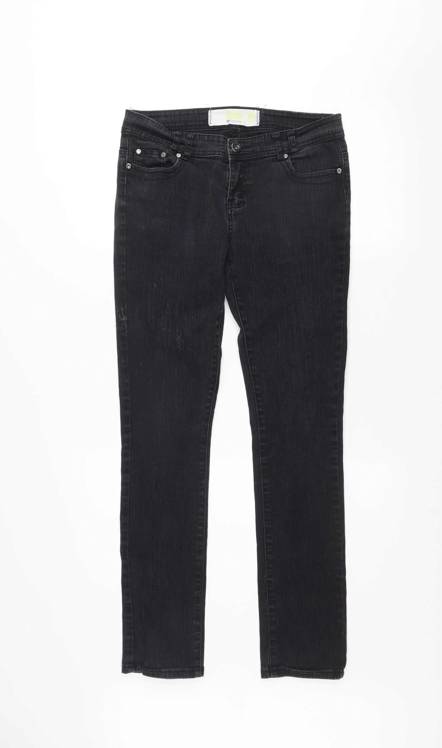Womens UK Size 12 Dunnes Slim Fit Skinny Black Jeans