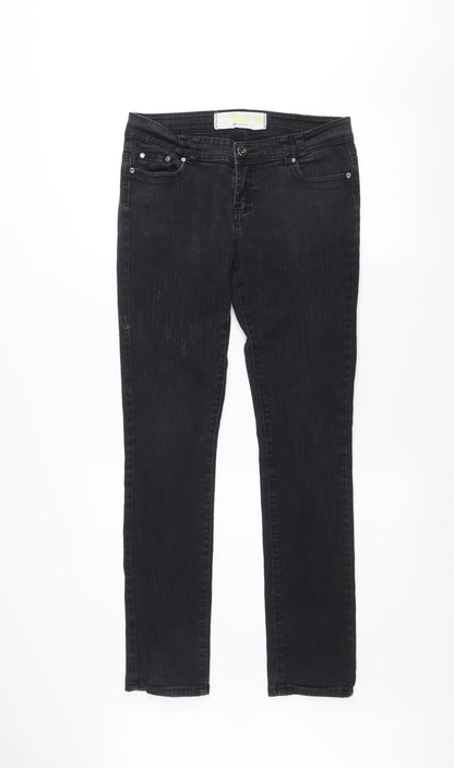 Womens UK Size 12 Dunnes Slim Fit Skinny Black Jeans