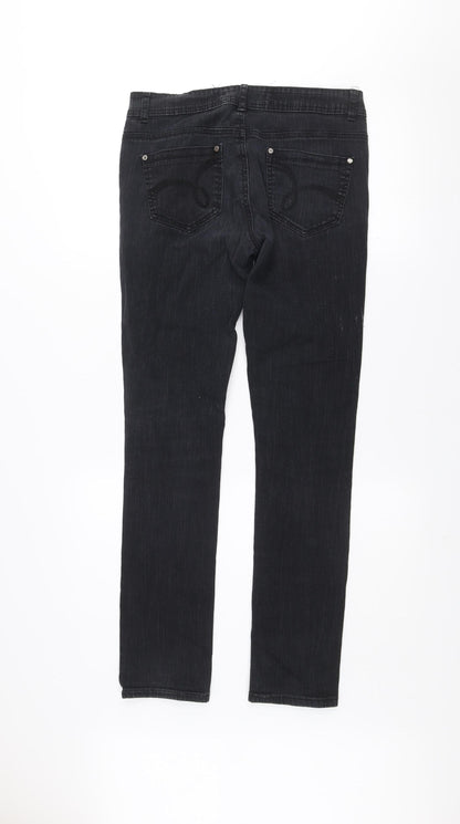 Womens UK Size 12 Dunnes Slim Fit Skinny Black Jeans