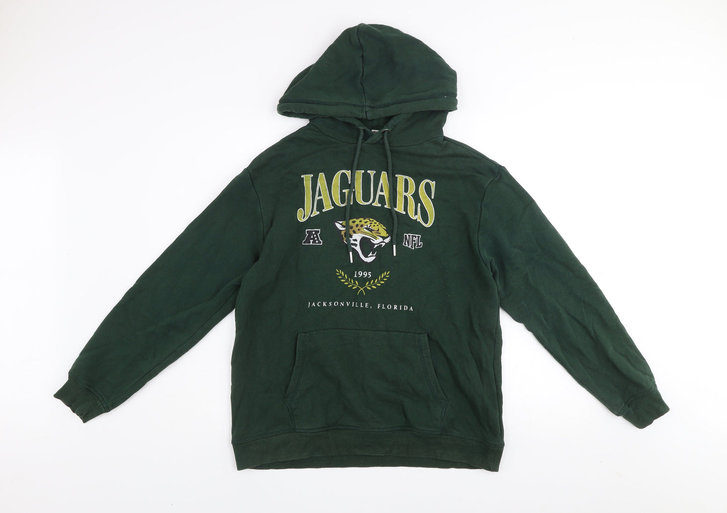 Mens UK Size S H&M Green Pullover Hoodie