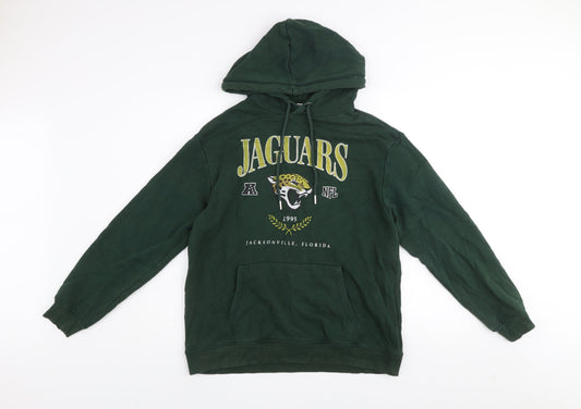 Mens UK Size S H&M Green Pullover Hoodie