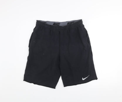Nike Men's Black Small Dri-FIT Athletic Shorts with Elastic Waist