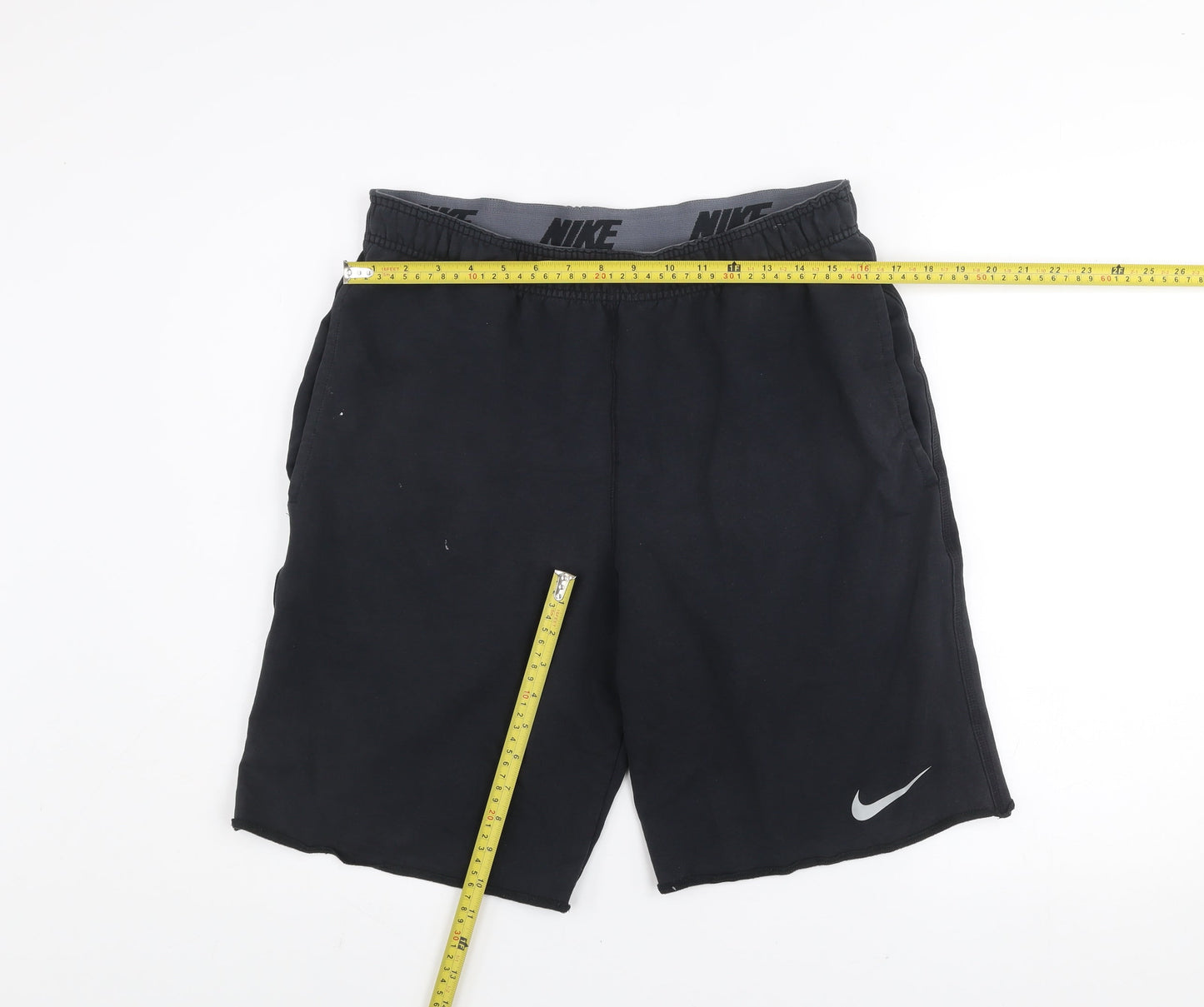 Nike Men's Black Small Dri-FIT Athletic Shorts with Elastic Waist