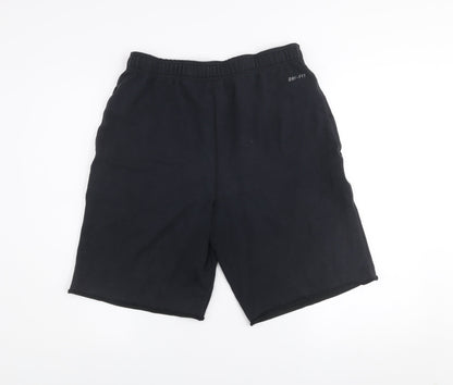Nike Men's Black Small Dri-FIT Athletic Shorts with Elastic Waist