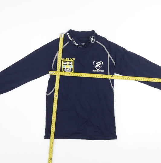 Rugbytech Boys Blue Long Sleeve Rugby Training Top 12-13 Years