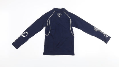 Rugbytech Boys Blue Long Sleeve Rugby Training Top 12-13 Years