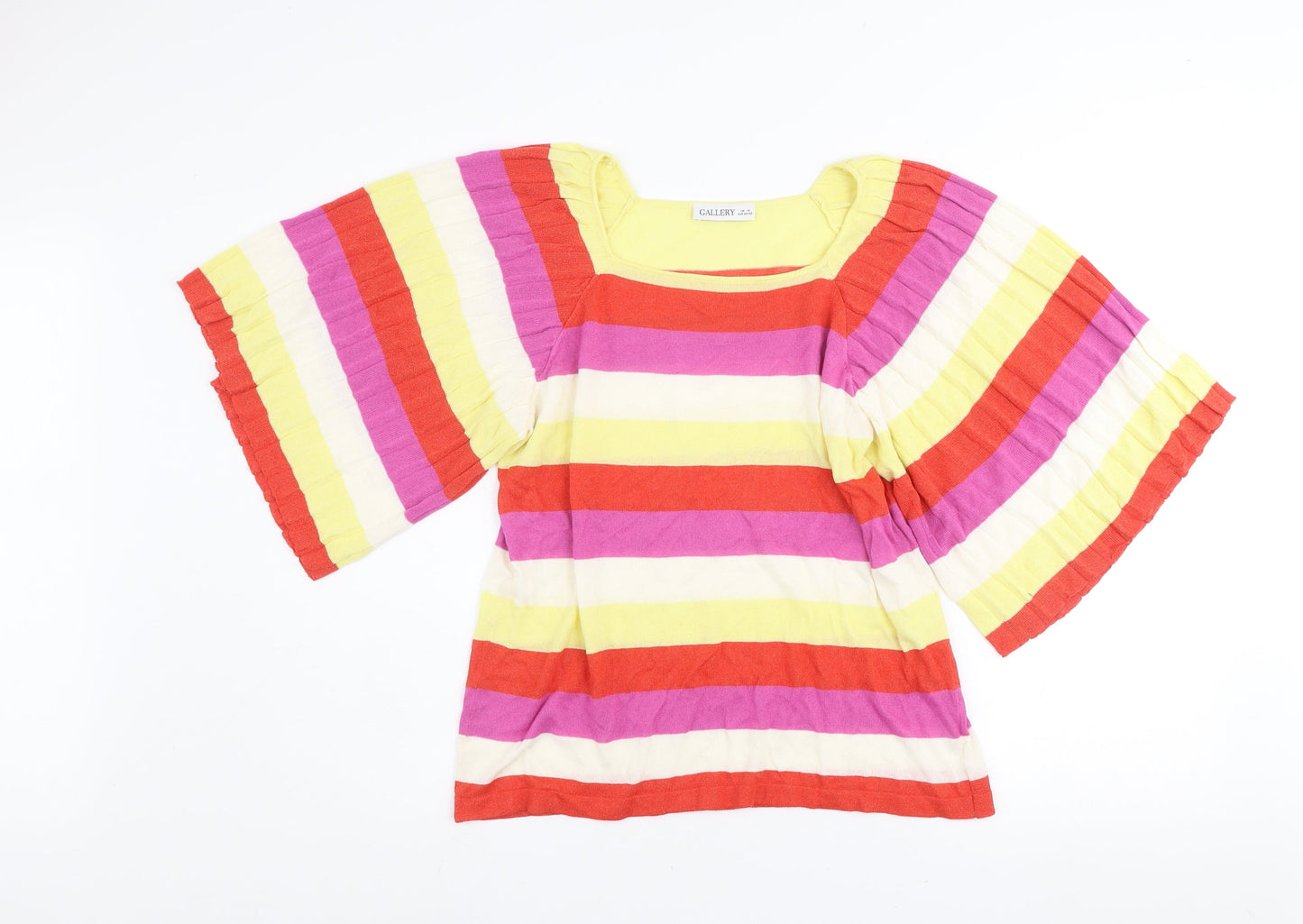 Womens UK Size M Gallery Multicoloured Tunic T-Shirt