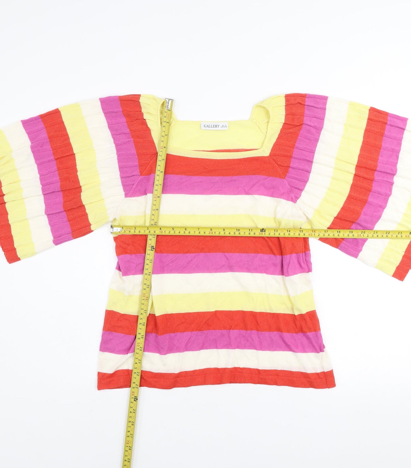 Womens UK Size M Gallery Multicoloured Tunic T-Shirt