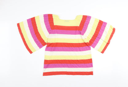Womens UK Size M Gallery Multicoloured Tunic T-Shirt