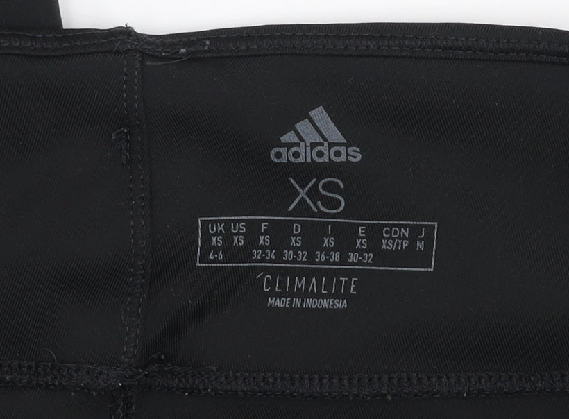 Womens UK Size XS adidas Slim Fit Leggings Black Leggings