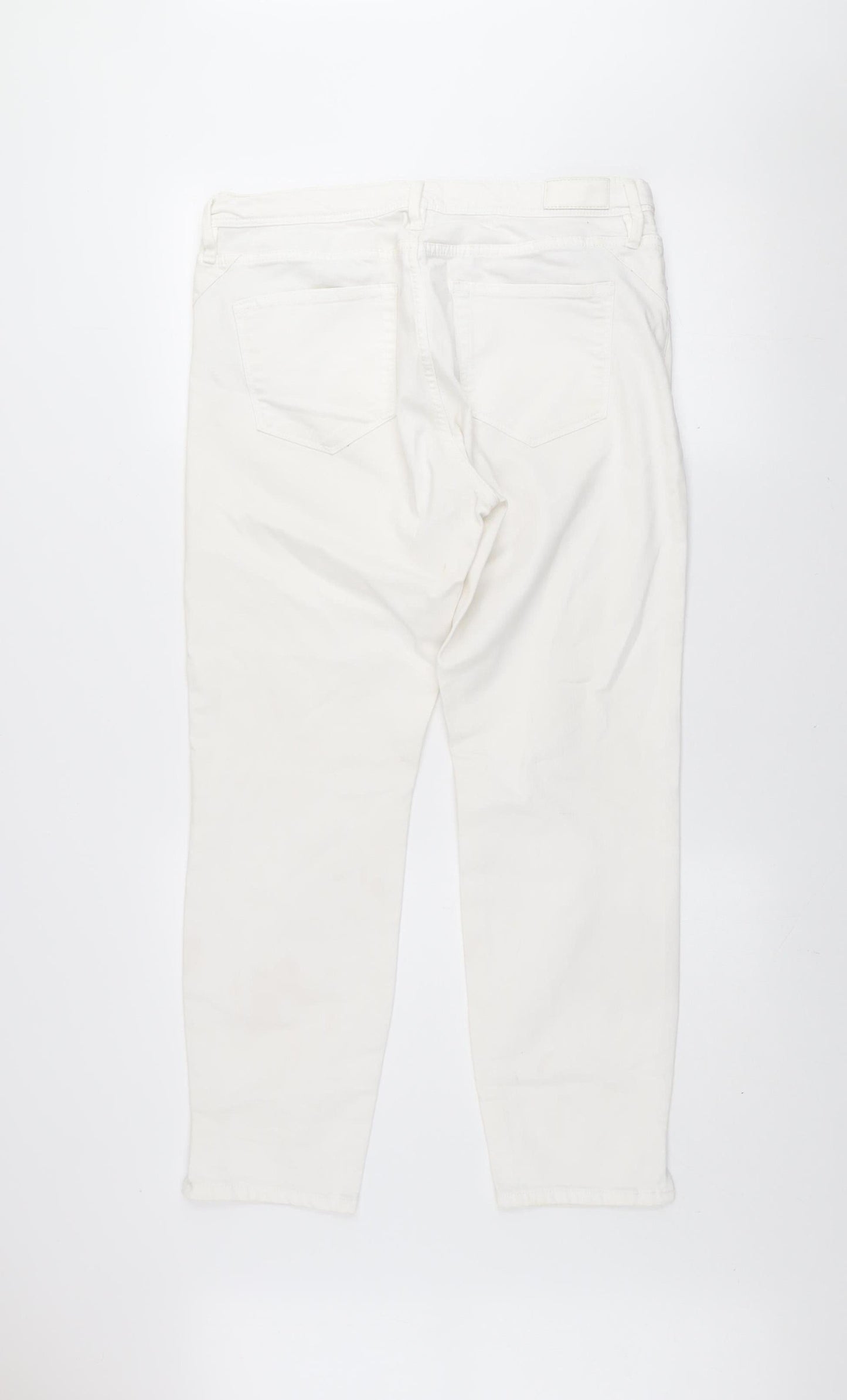 s.Oliver Women's White Slim Fit Betsy Jeans Size 16