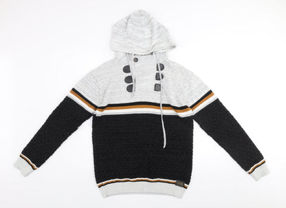 Mens UK Size S Club JU Black Pullover Hoodie