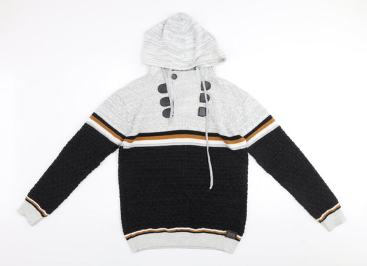 Mens UK Size S Club JU Black Pullover Hoodie