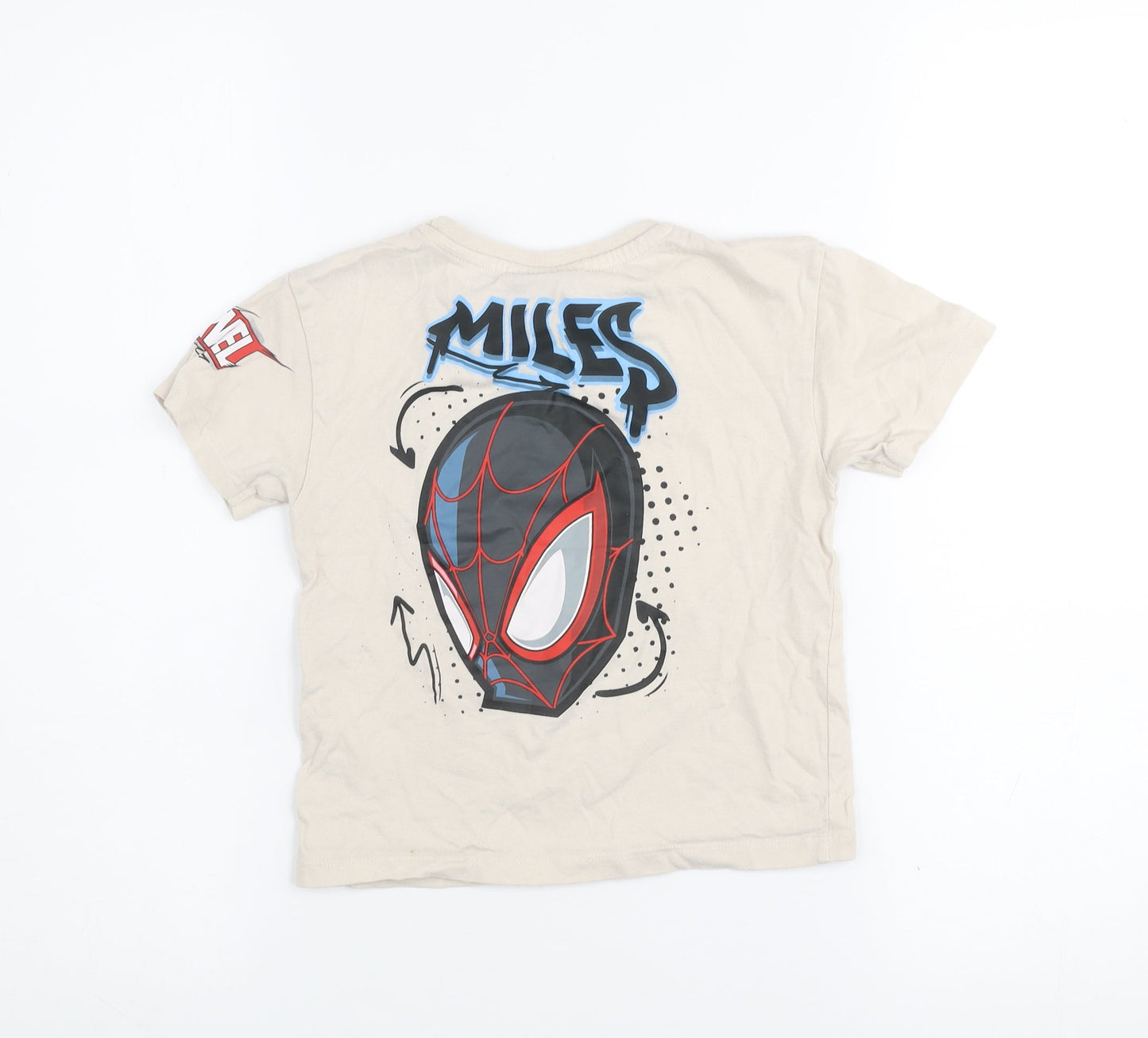 Boys UK Size 2-3 Years Primark Beige Basic T-Shirt