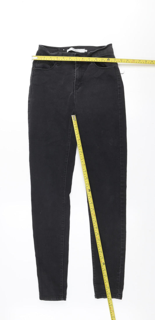 Womens UK Size XS VERO MODA Slim Fit Skinny Black Jeans