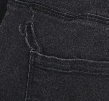 Womens UK Size XS VERO MODA Slim Fit Skinny Black Jeans