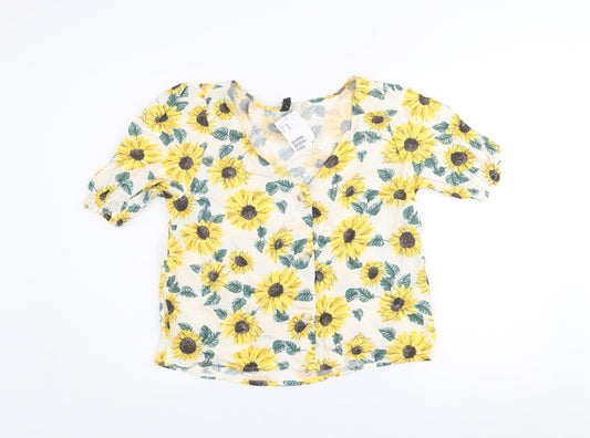 Womens UK Size 12 H&M Multicoloured Tunic Blouse