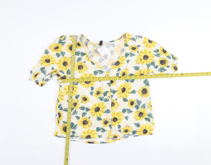 Womens UK Size 12 H&M Multicoloured Tunic Blouse