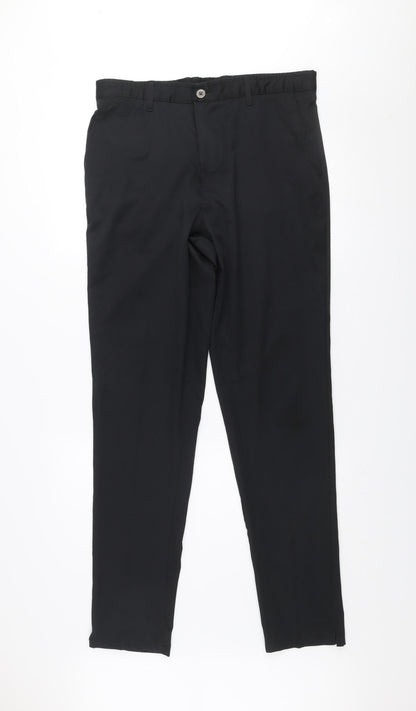 Slazenger Mens Black 34W 33L Track Pants Activewear Trousers