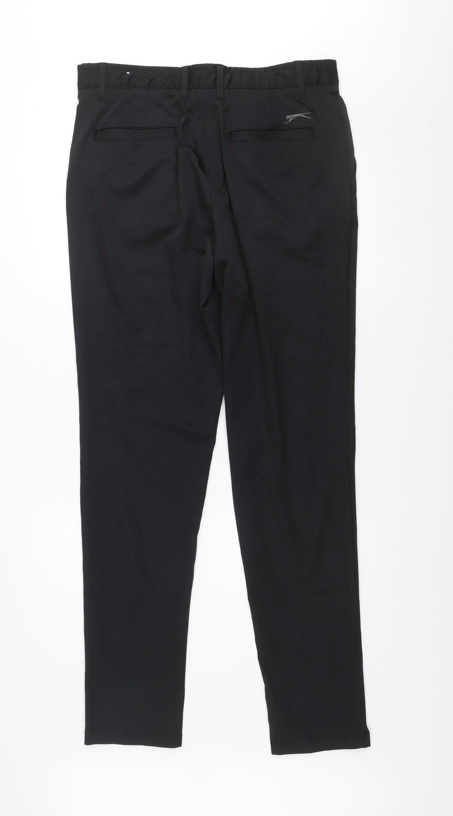 Slazenger Mens Black 34W 33L Track Pants Activewear Trousers