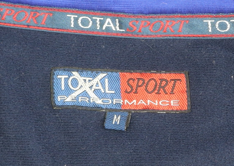 Mens UK Size M Total Sport Blue Basic Jacket