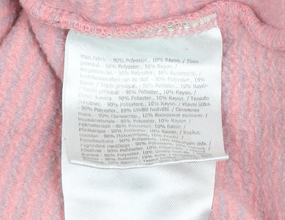 Regatta Women Pink 1/4 Zip Fleece Pullover UK 14 Outdoor Sweatshirt