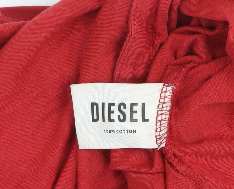 Mens UK Size XL Diesel Red  T-Shirt