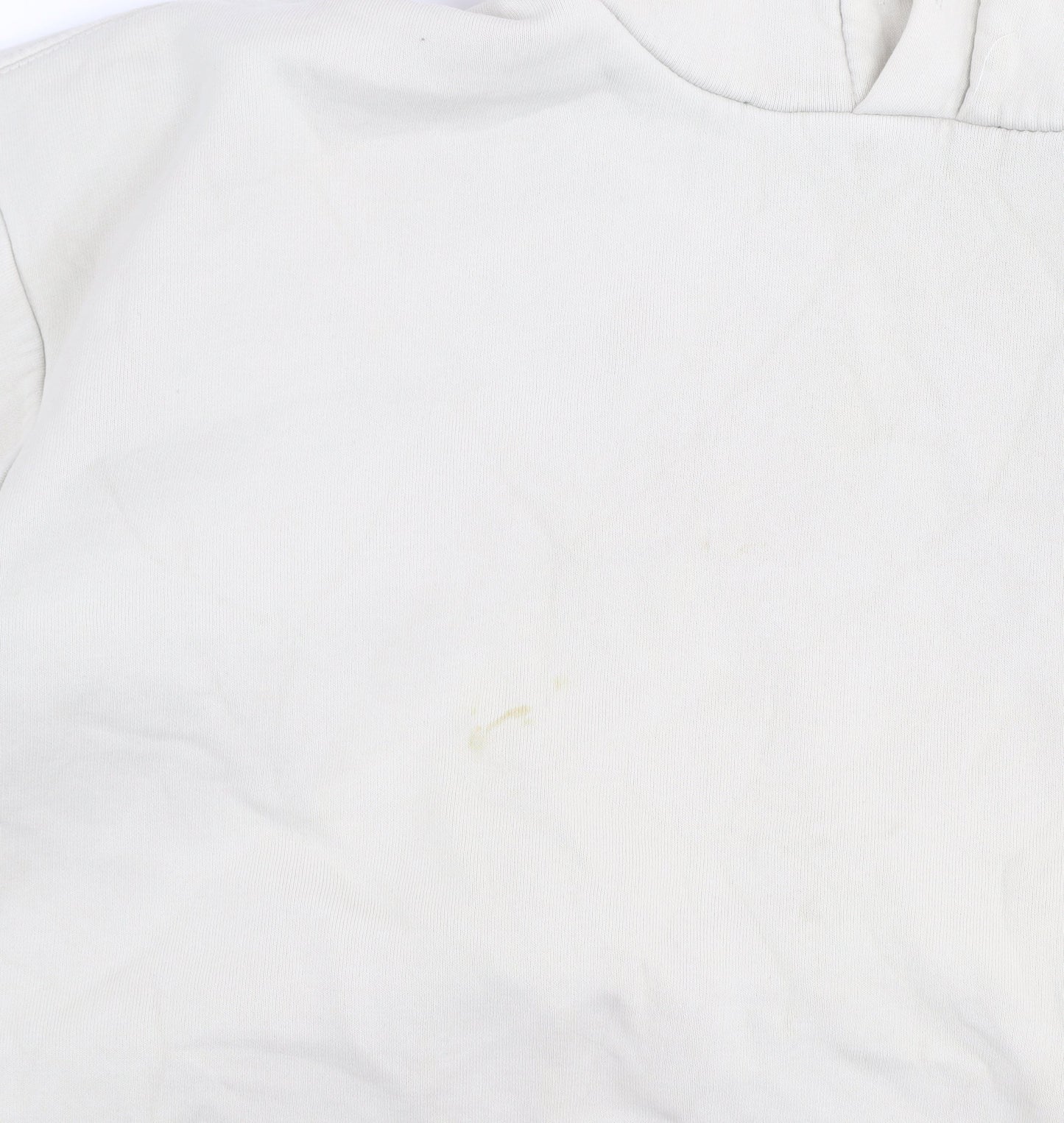 Zara Men Beige Pullover Hoodie Size M Cotton Blend Fleece