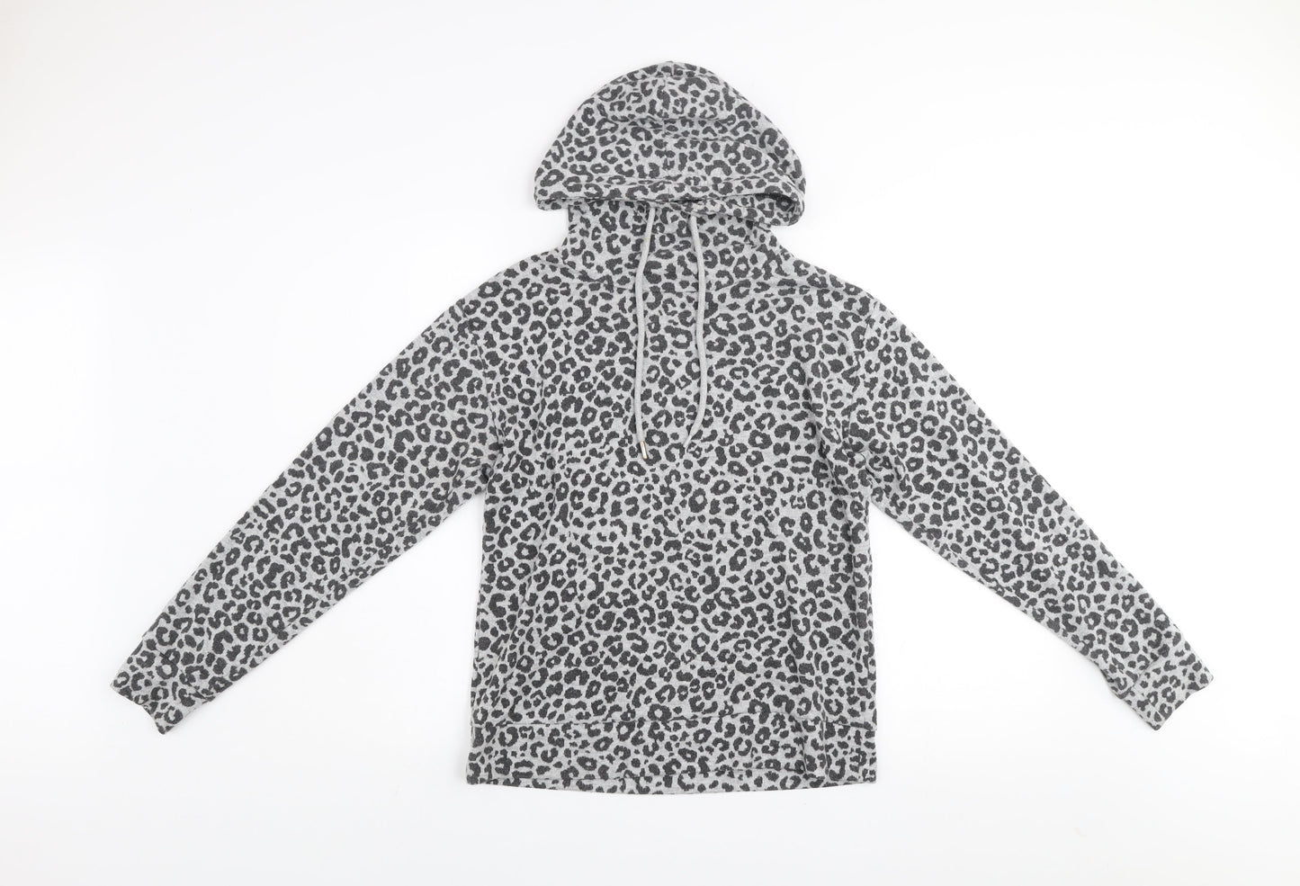 Womens UK Size S Kelly & Grace Grey Pullover Hoodie