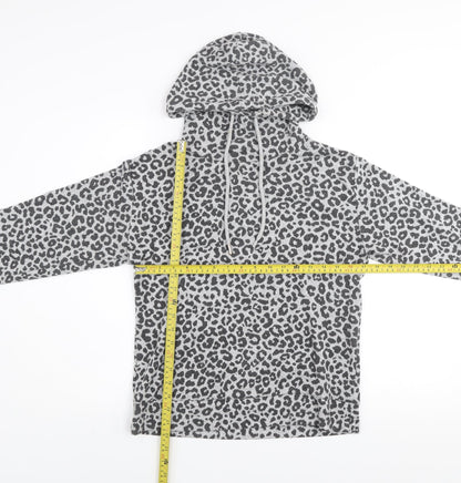 Womens UK Size S Kelly & Grace Grey Pullover Hoodie
