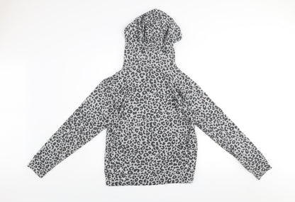 Womens UK Size S Kelly & Grace Grey Pullover Hoodie