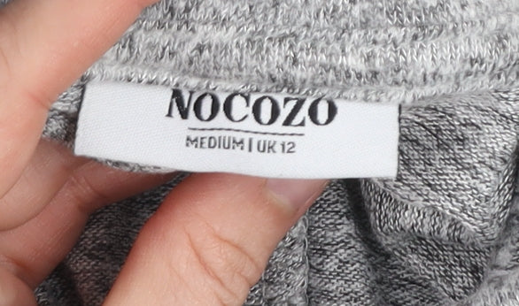 Womens UK Size 12 NOCOZO Grey Pullover Jumper