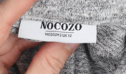 Womens UK Size 12 NOCOZO Grey Pullover Jumper