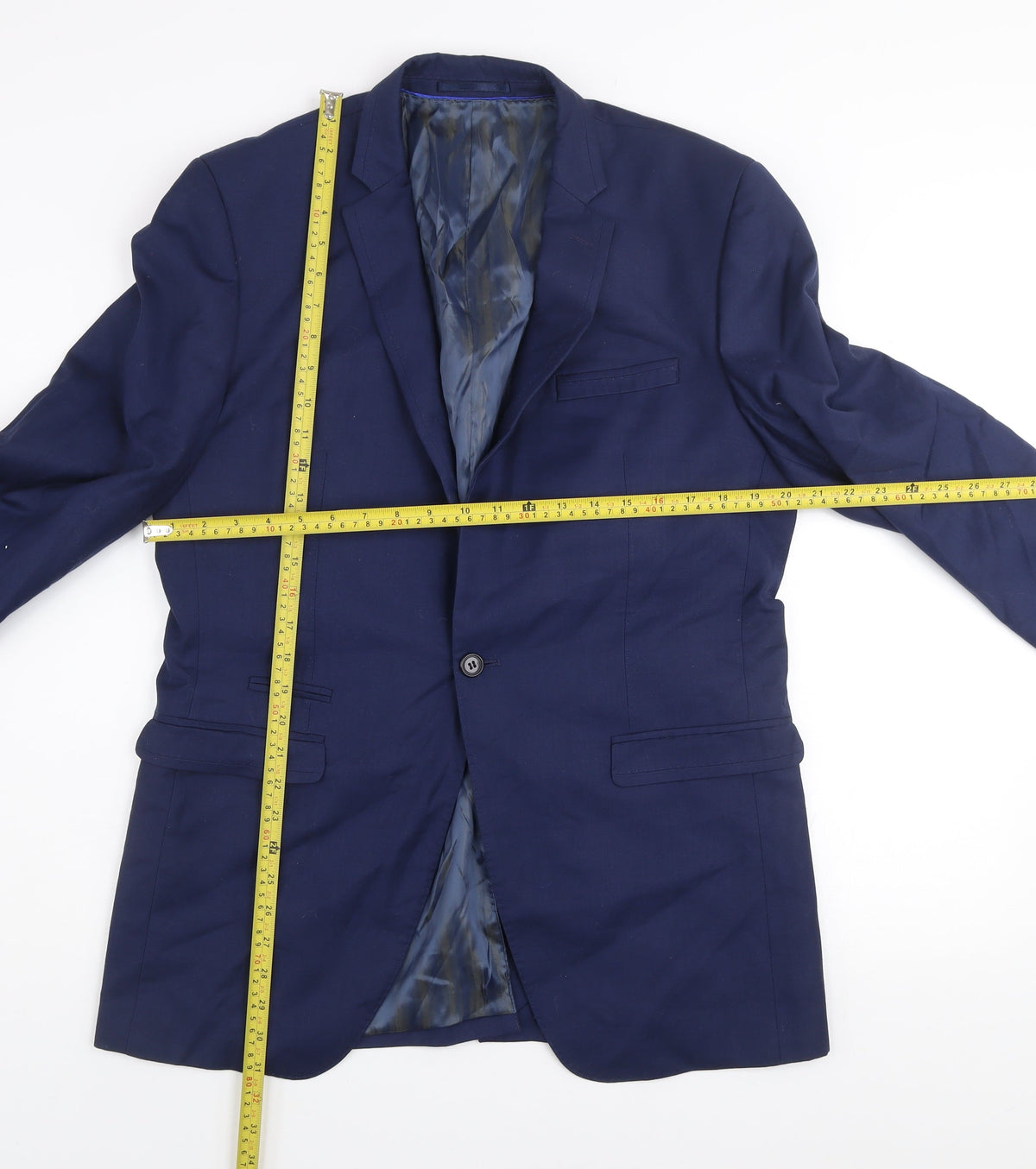Mens UK Size 40 Identikit Regular Blue Suit Jacket